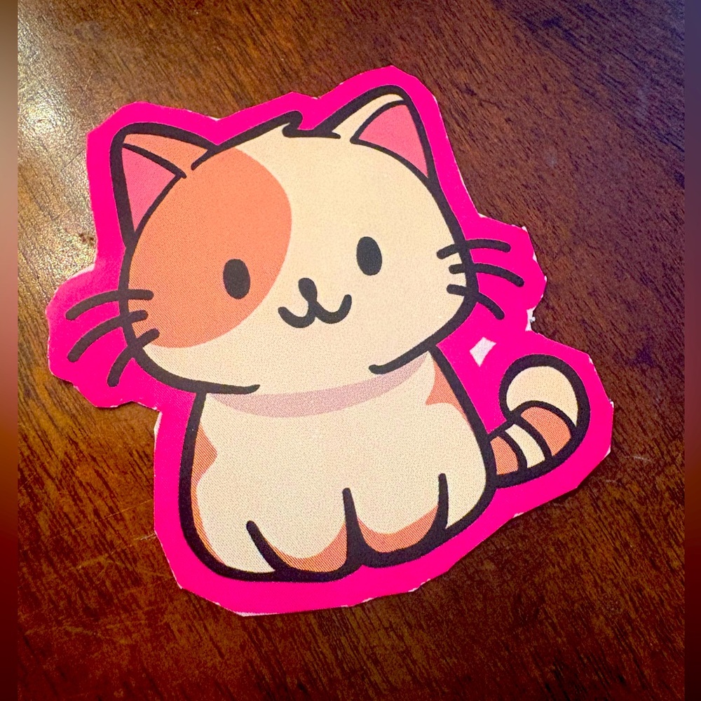 Cat paper sticker 3/30% off
